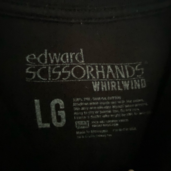 Whirlwind Edward Scissorhands Tee, worn 2x like new, unisex - Picture 2 of 3